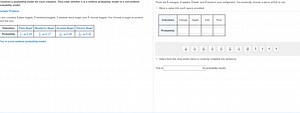 Construct a probability model for each situation. Then state wh... | Filo