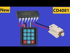 How To Make Password Door Lock Circuit ? CD4081