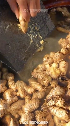 This isn’t tea… it’s ginger turned into medicine 🍵 #shorts