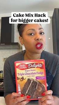 Cake Mix Hack Part 3: Make Chocolate Cake Bigger! #cake #easyrecipe
