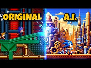 Sonic the Hedgehog 2 - Metropolis Zone... but it's extended by AI