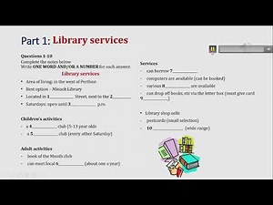 IELTS listening actual test Part 1: Joining a Library (answer+ transcript)