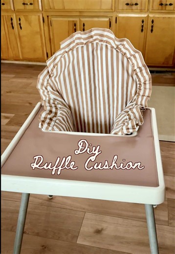 Ruffle Cushion Cover for IKEA Antilop High Chair