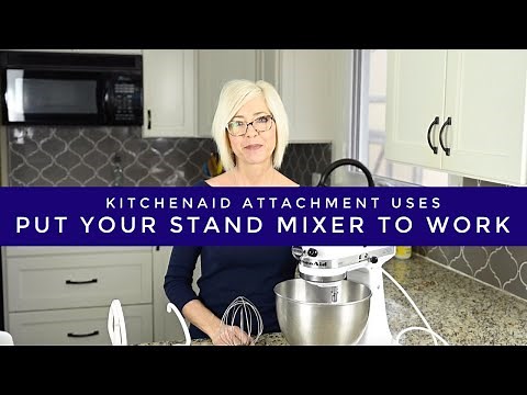 Creative uses for your KitchenAid Stand Mixer attachments {wire whip/dough hook}