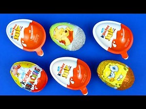 Kinder Surprise Eggs! Kinder Joy Spongebob Squarepants Winnie The Pooh Learn Colors Play Doh Kids