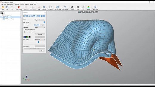 9. 使用QUICKSURFACE创建自由形体表面的实心壳