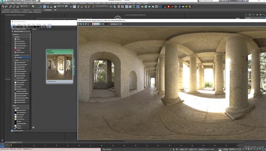 Modeling for HDRI based spherical projection inside 3ds Max.