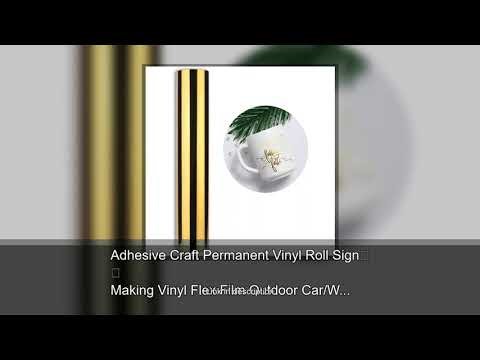 Adhesive Craft Permanent Vinyl Roll Sign Making Vinyl Flex Film Outdoor Car/Wall Decor For Cutt