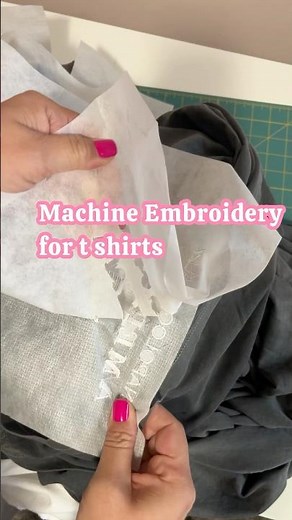 Stabilizers for T shirt machine embroidery. I use the floriani power mesh stabilizer.