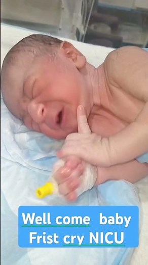 Newborn Baby First Cry in NICU | Emotional Moment"