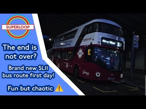 The all new SL11 bus route first day