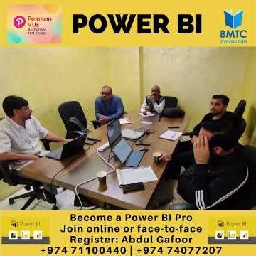 Power BI Business Intelligence Training Kick-Off | Online & Classroom | BMTC Qatar