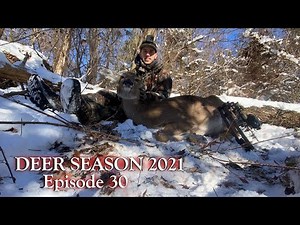 BOW HUNTING in the SNOW!! - LATE SEASON DEER DOWN! - Pennsylvania Archery Deer Hunting 2021! - EP 30
