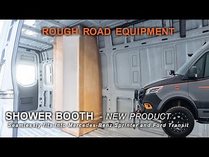 FRP Shower Booth For Sprinter Van and Transit Van