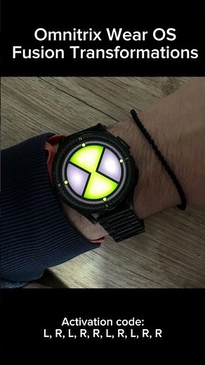 Omnitrix Wear OS: Fusion Transformations update #ben10 #omnitrix #wearos #googleplay #smartwatch