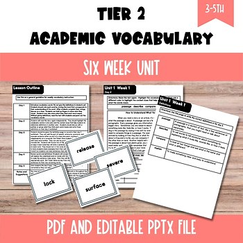 Tier 2 Academic Vocabulary Non-Fiction Context Clues Passages Word Studies