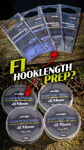 Hook & Line choice for F1 fishing 🤔 Heer is a little run down of what Aidan like to use 🎣🙌 Whats your go to hook lengths for F1 fishing? | Fish Matrix