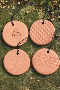 Terra Cotta Essential Oil Diffuser Disk: Hanging Aromatherapy - Etsy