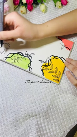 DIY frontpage design for projects🌈#thepaintedsoul05 #art #shorts #diy #youtube #satisfying #diy #yt