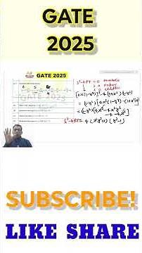 02 gate 2025 maths solution | classification of partial differential equation of second order