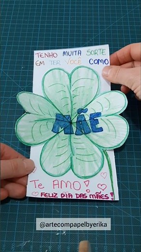 Como fazer um CARTÃO DA SORTE para o DIA DAS MÃES em ORIGAMI / How to make a mother's day card diy