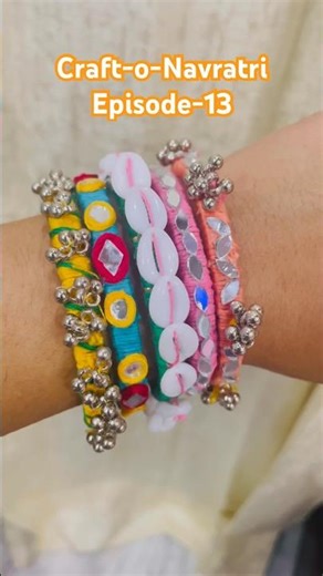 DIY Bangles For Navaratri💫I DIY NavaratriBangles❤️| #threadbangles#navaratri #handmadebangles