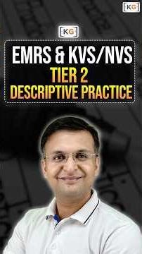 EMRS & KVS/NVS Tier 2 Descriptive Practice #emrs #kvs #nvs