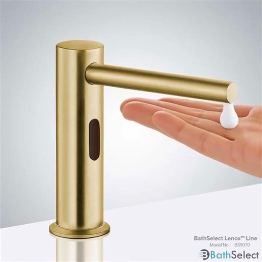 BathSelect Lenox™ Line Brushed Gold Sensor Dispenser