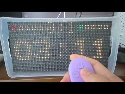 Digital Table tennis score board by p5 led , esp32 and tictok remote