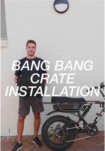Alex here at @freedommachine.store to show you how to install this handy Bang Bang crate from our good friends at @fatboy_bikes 🙌 Convenient and easy to install. Always worth it to keep improving your e-bike to make your life that much easier 🚲 😊 #howto #install #ebike #fatboy #australia #freedommachine
