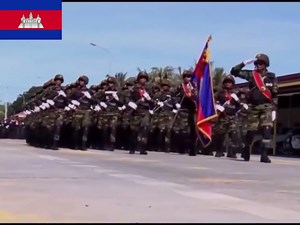 Military Power in Cambodia: A Formal March Ceremony