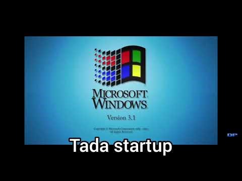Windows 3.1 sound: tada startup