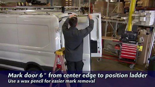 Aluminum Cargo Van Ladders Roof Rear Access for Commercial Grade