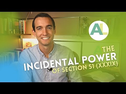 INCIDENTAL CHARACTERISATION: The Incidental Power of s 51 (xxxix) of the Constitution | AUSSIE LAW