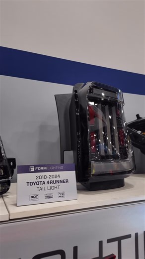 Form Lighting on Instagram: "It’s not just about the front anymore. We’re showing off our new LED tail lights for the 5th Gen 4Runner here at SEMA. 🔥 Blacked-out styling, sequential turn signals, and full plug-and-play fitment built to match the front and clean up the rear. Available this December. Stay tuned. More is coming this week. #FormLighting #SEMA"