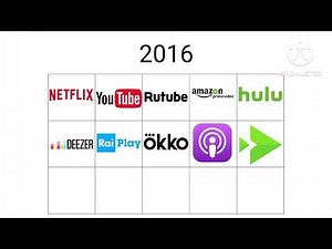 Streaming services brands logo history