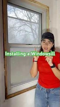 Installing a windowsill for the first time. #windowsill