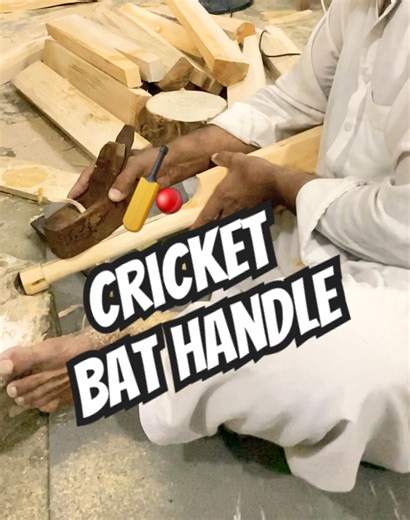 Cricket Bat handle making process