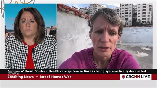 1.3K views · 69 reactions | "We're having a lot of issues being able to show and provide care in a meaningful way because of the resumption of the bombing. It's a narrow space to be trying to provide healthcare [in #Gaza] at the moment." Watch Dr. Natalie Thurtle, our Medical Coordinator in Jerusalem, update Rosemary Barton via CBC News. | Doctors Without Borders/Medecins Sans Frontieres (MSF) | Facebook