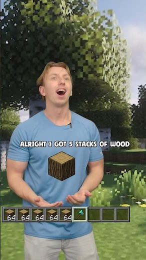 When A NOOB Tries To Chop Wood In MINECRAFT ⛏️