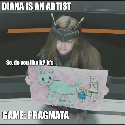Diana is an Artist #noobfeed #pragmata #gaming #xbox #playstation #pcgaming #shorts