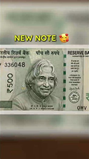 APJ Abdul Kalam On Note😍#plasticnotes
