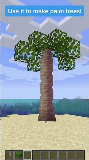*NEW* Dripstone Palm Trees In Minecraft #Shorts