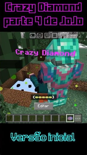 Crazy Diamond (fase inicial) #jojobizarreadventure #jojo #command_block #minecraftbedrock