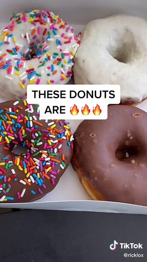 Delicious Chocolate Donuts with Rainbow Sprinkles in Los Angeles
