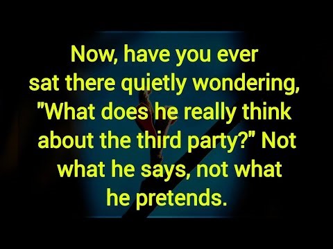 "What does he really think about the third party?" Not what he says, not what he pretends.