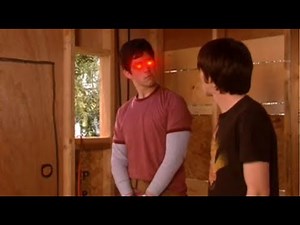 Drake and Josh stuck in a tree house but their lines are swapped