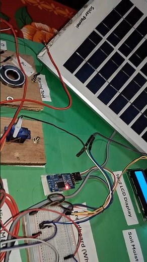 Automatic Sun Tracking Solar Panel Project | Working Model 🌞 #shorts #project