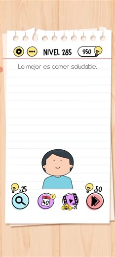 Cómo superar el nivel 285 en Brain Test