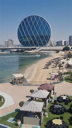 A Circular Skyscraper?! Only in Abu Dhabi 🍩🏙️#shorts